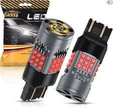 7443 LED Bulb Red CANBUS Error Free 6000LM 36SMD T20 Size: 7443 7440Color: Red