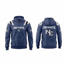 2025 Patriots Rivalry Nor Easter Storm Blue Hoodie