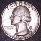 1932-S WASHINGTON QUARTER 25C, HARD DATE