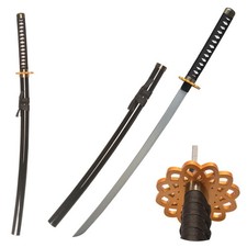 40 inch Plastic Black Gold Katana Anime Samurai Sword for Cosplay, Performa...