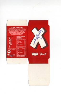 Lynda Bellingham OXO MUM signed Oxo Cube Box handsigniert