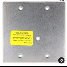 Lot Of 4 Simplex Grinnell 4090-9802 742-313 ZAM Relay Cover Plate, Steel 4"