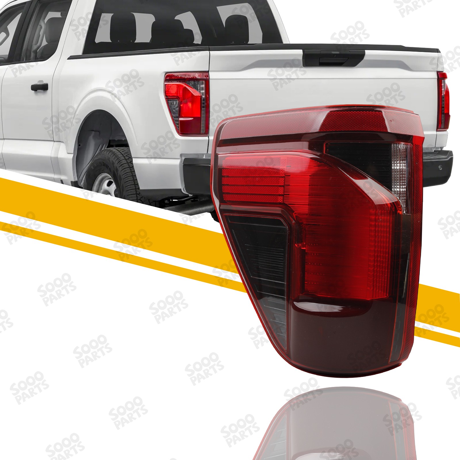 Left Driver Side Halogen OE Style Tail Light For 2024-2025 Ford F-150 XL XLT