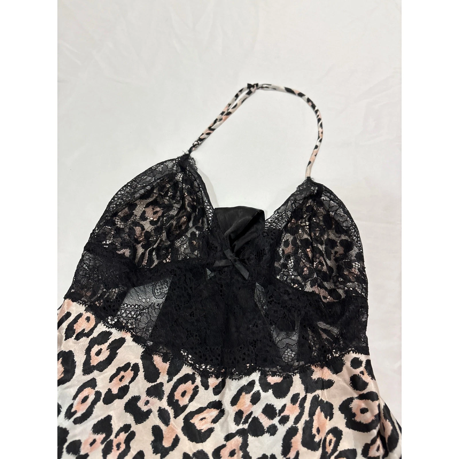 UNDERCOVER Abito slip donna Victoria's Secret grande stampa animalier leopardato mcling Halter