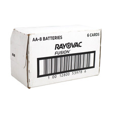 Rayovac Fusion Alkaline AA Batteries, Double A Batteries x6 8 Packs - (48-Total)