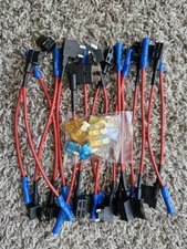 12V Automotive Fuse Tap Holder Set 16-Piece Micro Low Profile Fuse Adapter