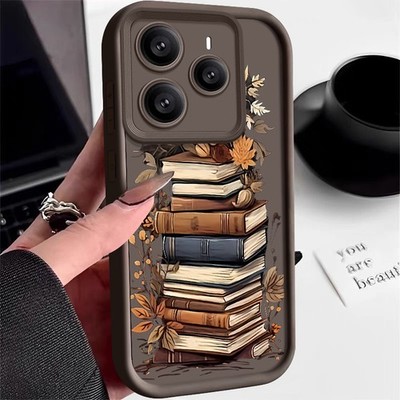 Handyhülle für Xiaomi Redmi Note 14 13 12 Pro 14T 13T Buch Muster Silikon Case