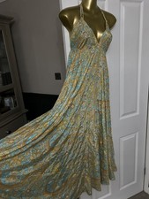 Indian Magic Dress Art Silk Size 8-16 Summer Festival Ibiza Boho Holiday Hippy