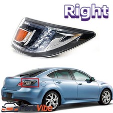 For Mazda 6 2009-2012 Right Rear Outer Tail Lamp Bumper Light Brake Lights Black For Mazda 6 2009-2012 Right Rear Outer Tail Lamp Bumper Light Brake Lights Black