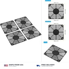 120mm Fan Filter 4 Pack ABS Plastic Dust Guard Grill Protector 120x120mm
