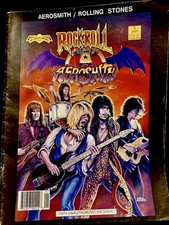 Vtg AEROSMITH  ROCK 'N' ROLL COMICS MAGAZINE #5  ROLLING STONES 1ST 1990