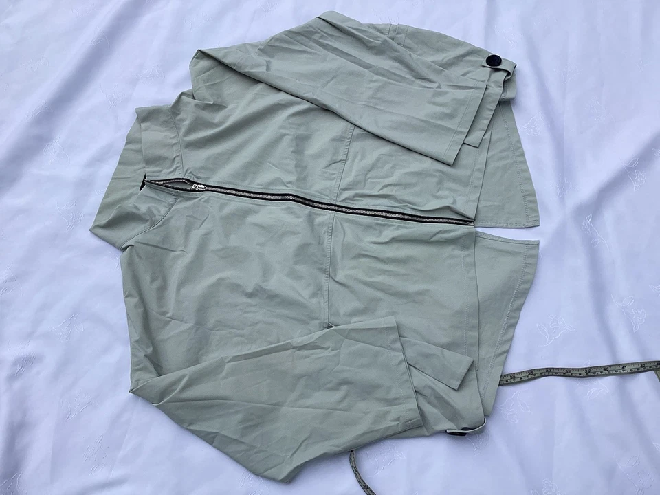 Chaqueta Jason USA Diane Grande Verde Ligera Cuadrada Grande Cremallera Para Mujer Foto 2 de 4