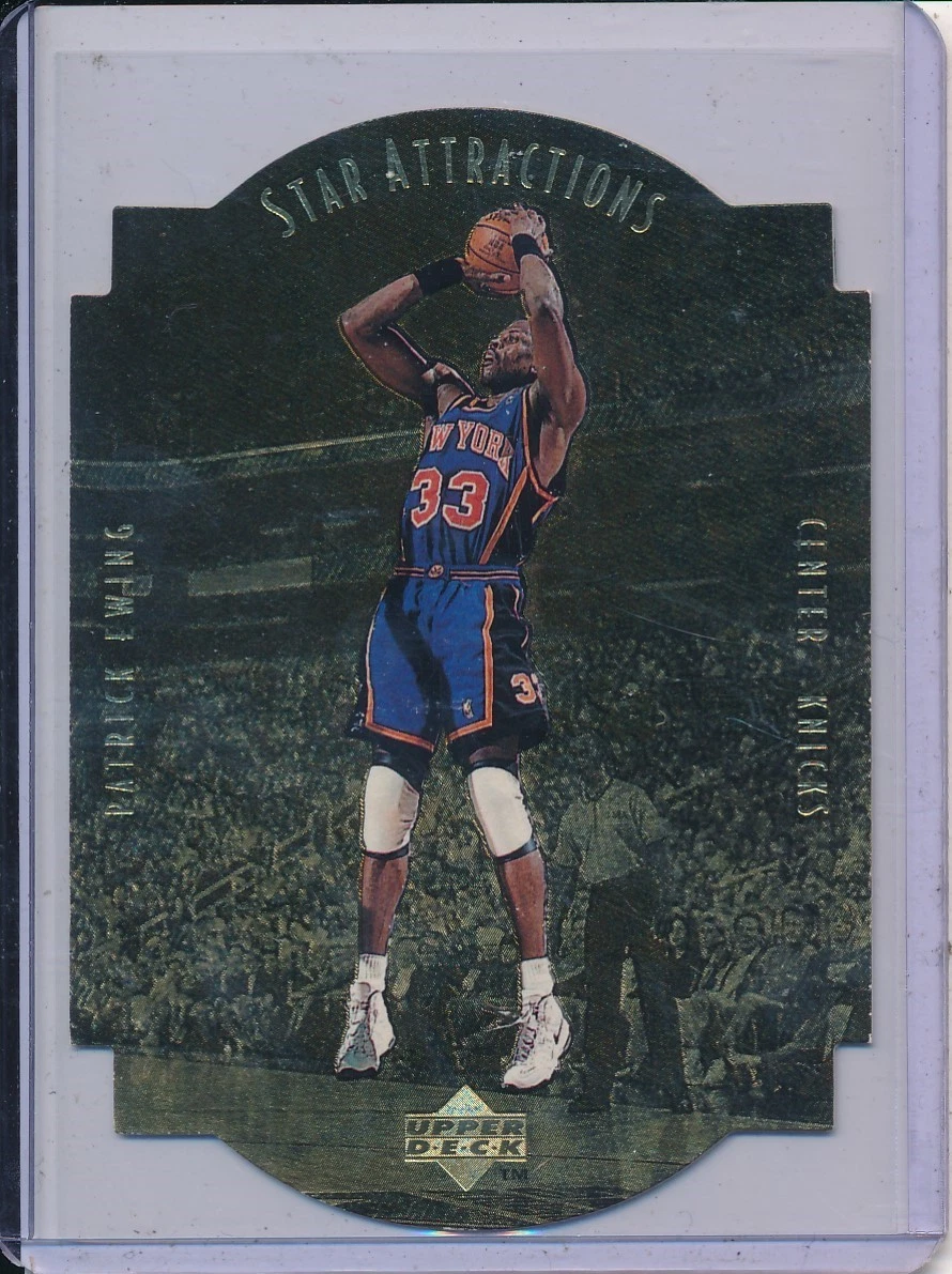Patrick Ewing 1997-98 Upper Deck Collectors Choice Star Attractions Gold Die Cut