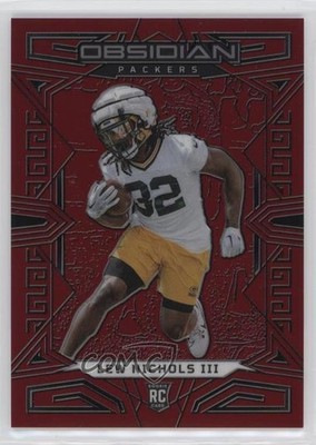 2023 Obsidian Asia Electric Etch Red Flood 55/90 Lew Nichols III Rookie RC r3u