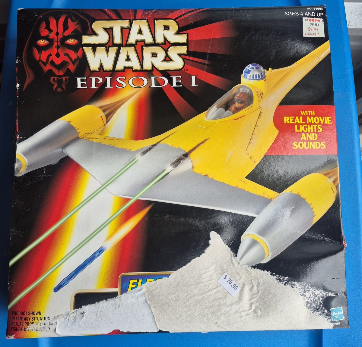 Hasbro Star Wars Episode 1 Electronic Naboo Fighter for sale