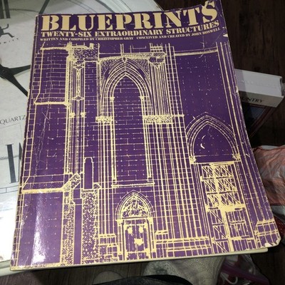 BOOK of Blueprints: Twenty-Six Extraordinary Structures, 1981 11x14 FOLD outs