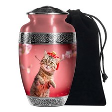 Cat Pure Funeral Urns for Ashes Adult Mom, Unique Urn 10 Inch