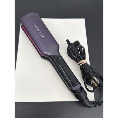 Remington S-9620 Silk Ceramic 2 Inch Flat Iron Hair Straightener Purple Black