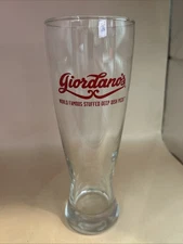 GIORDANO’S World Famous Stuffed Deep Dish Chicago Style Tall 9” Beer Glass