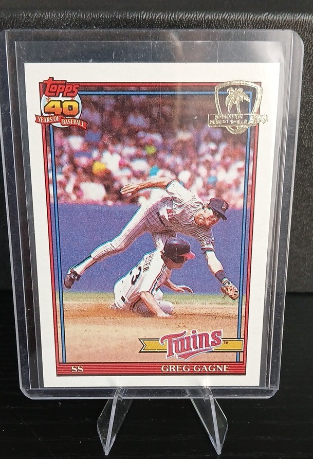 1991 Topps - Greg Gagne #216 Operation Desert Shield