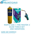 BLOW TORCH AND MAPP GAS SET DIY PRO - Firemaster 3 propane welding soldering