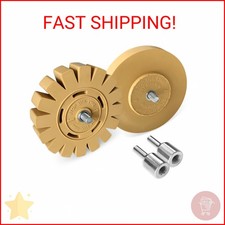 LIZMOF Decal Remover Eraser Wheel, 4 Inch Rubber Wheel Sticker Remover with Dril