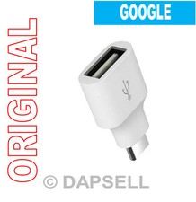 Google Adattatore Usb Originale Otg Host Type C Usb-c White Per Cubot Max 2 X19