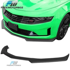 Fits 16-24 Chevy Camaro 1LE Style Matte Black ABS Front Bumper Lip Spoiler