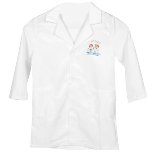  Polyester Fiber Nurse Kids Lab Coat Scientist up Cosplay Uniform - Afbeelding 1 van 12