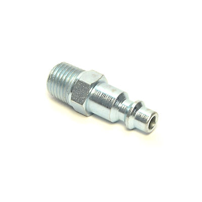 Foster 10-3B 1/4" Male NPT Industrial Plug Air Hose Fitting - Brass, Milton Type, Made In USA