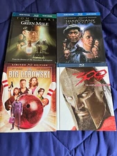 4 Blu Ray Digipak Lot, The Green Mile, Shawshank Redemption,300,  Big Lebowski