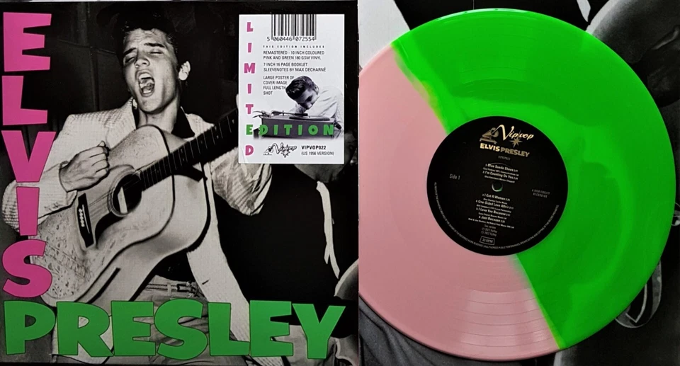 ELVIS PRESLEY LP Elvis Presley PINK & GREEN Vinyl + POSTER + Booklet 800 Made - Image 4 of 4