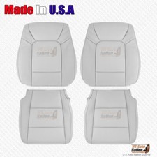 2009 2010 2011 Fits Honda Pilot Driver Passenger Genuine Leather Seat Cover Gray