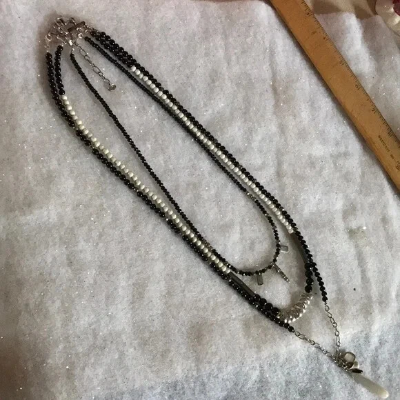 Collar en capas de 7 vías Silpada 925 Plata de Ley Neutral Territory N3255 