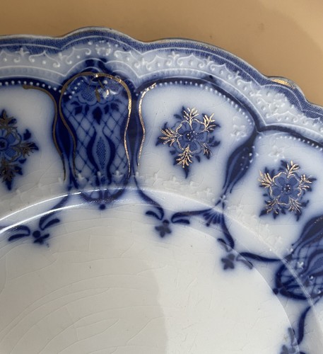 Set of Four Johnson Brothers Eclipse Flow Blue Luncheon Plates - England - Picture 12 of 20