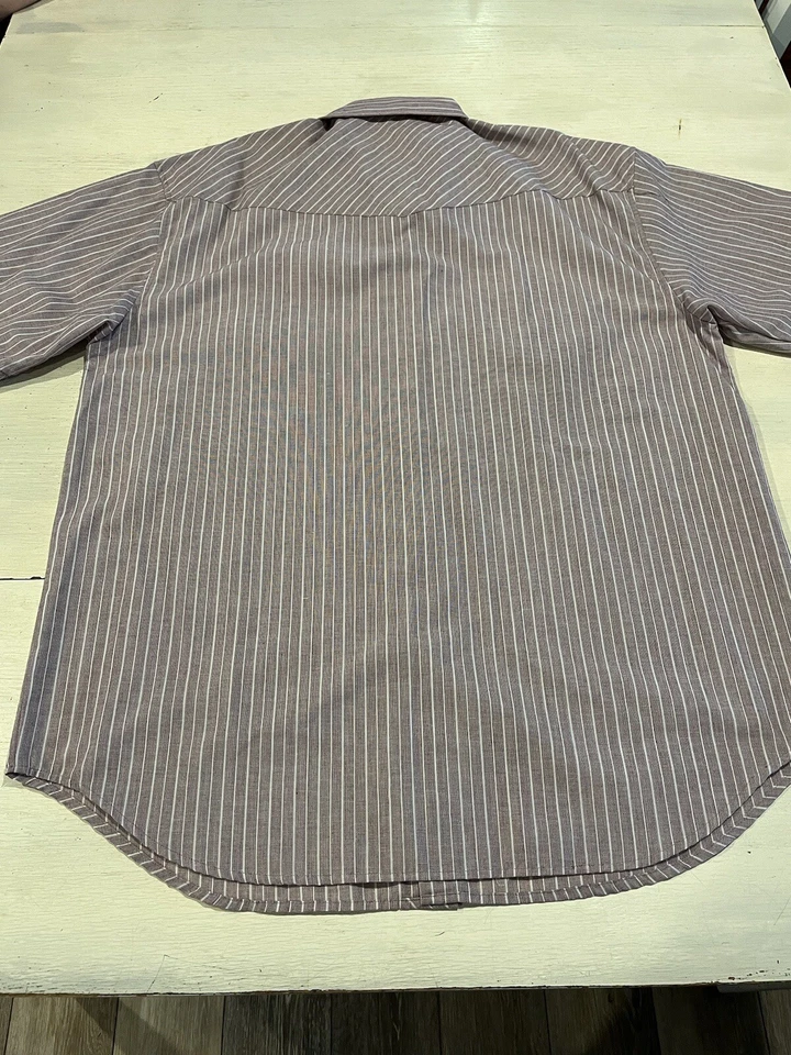 Cobra Creek Vintage Pearl Snap Shirt Western Men’s Size Large Striped - Image 2 of 4