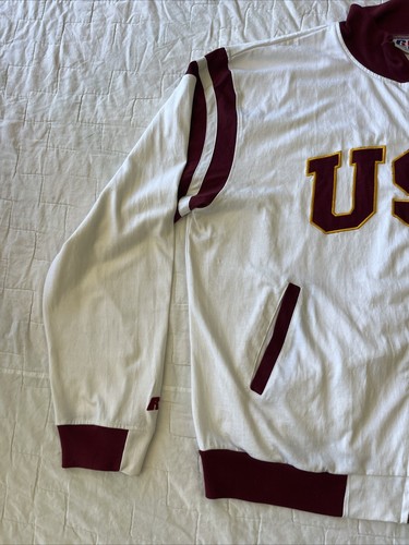 Russell Athletic Vintage Y2K Team Issue USC Trojans Zip Up *Rare*NWT* Sz 2Xl - Picture 5 of 12