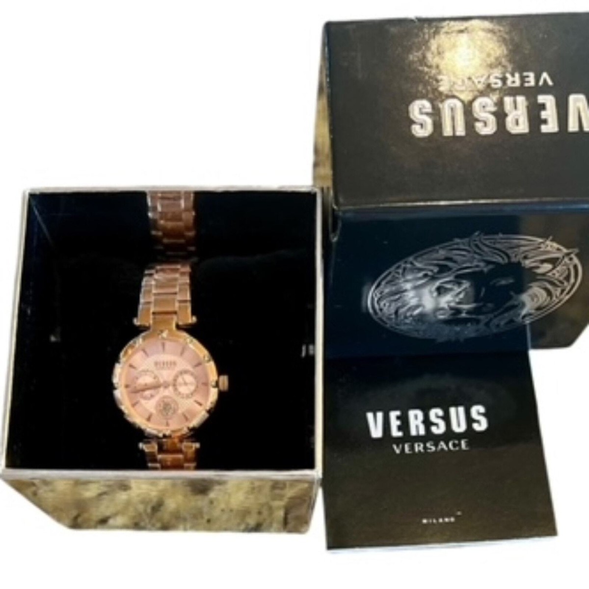 Sale! Versace Versus Rose Gold 36mm Watch Versus Versace Womens Rose Gold 36mm Strap Fashion Watch | eBay main image 3
