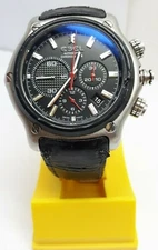 AUTH EBEL 1911 BTR AUTOMATIC CHRONOGRAPH DATE SKELETON SWISS MENS WATCH E9137L73