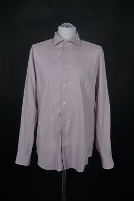 JOOP! Herren Hemd Businesshemd KW43 XL lila Langarm Haifischkragen Baumwolle B73