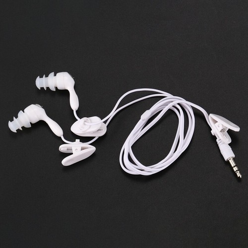 Water proof In-ear Headphone Earphone for MP3 MP4 Underwater White N7V9 - Picture 3 of 10