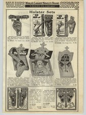 1938 PAPER AD Wyandotte Toy Cap Guns Cowboy Holster Sets Texas Mountie
