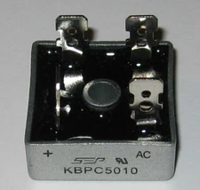 50 A 1000 V Bridge Rectifier - Metal Case - 1000V 50A Diode Bridge SEP KBPC5010