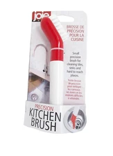Joie Precision Kitchen Brush Red White small clean tile sink edge corners