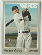 Braden Bishop ROOKIE Seattle Mariners 2019 Topps Heritage High Numbers #608