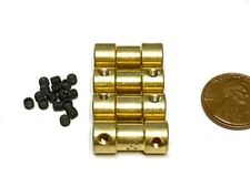 4 Pieces 3mm x 4mm 3x4 Motor Coupling Coupler Drive Shaft Connector boat rc A36