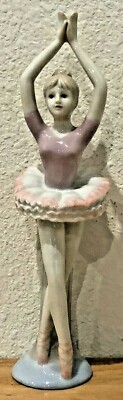RARE 1990 EXCEL PRESTIGE COLLECTORS CLUB PORCELAIN BALLERINA 9'' FIGURE FIGURINE