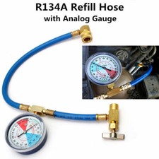 R134A  Hose  - Recharge Hose with Gauge - A/C 1/2