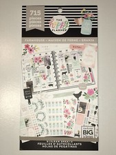 NEW Create 365 MAMBI The Happy Planner Value Sticker Book Farmhouse 715 Pcs