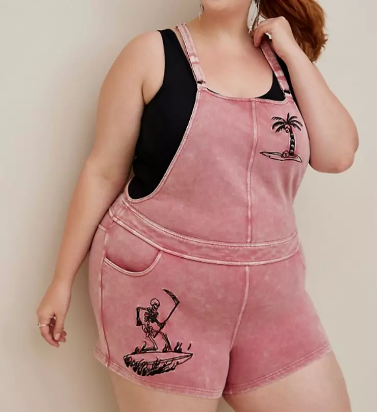 Torrid overall shorts sale